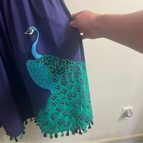 EUC Kate Spade Peacock Dress 6 - Picture 4 of 11